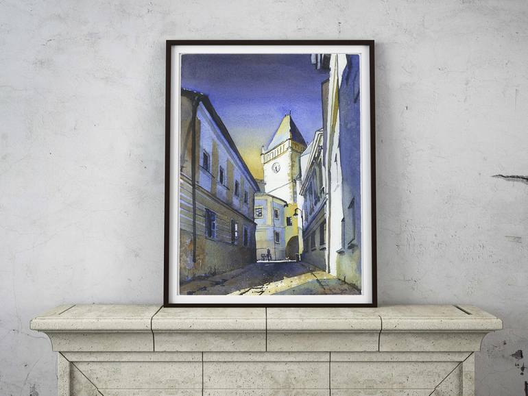 Original Documentary Travel Painting by Ryan Fox Aws Nws Twsa