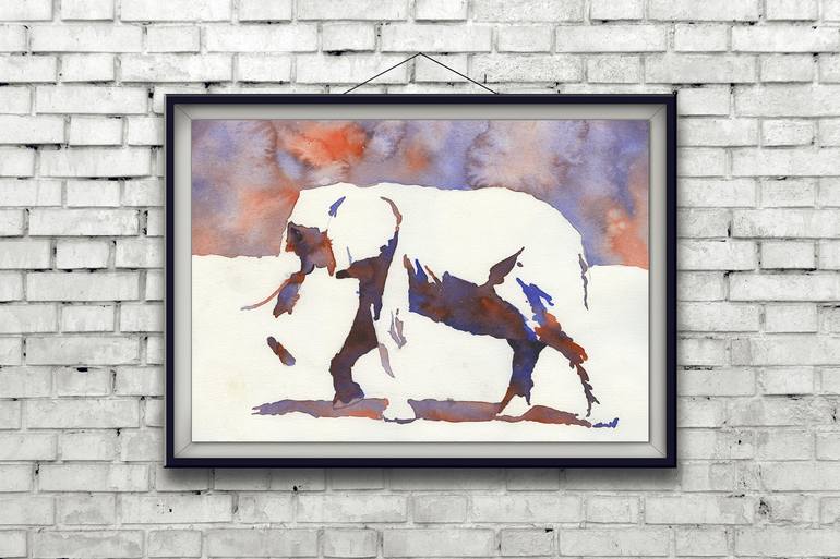 Original Documentary Animal Painting by Ryan Fox AWS