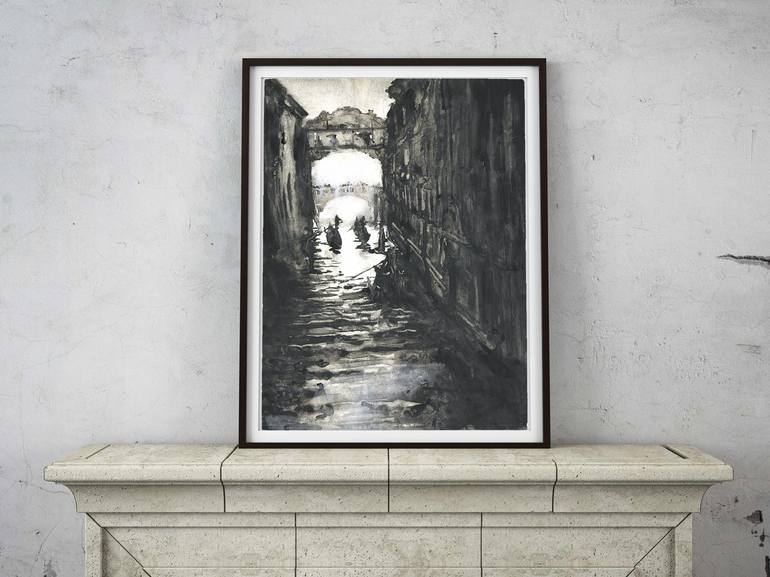 Original Documentary Travel Painting by Ryan Fox Aws
