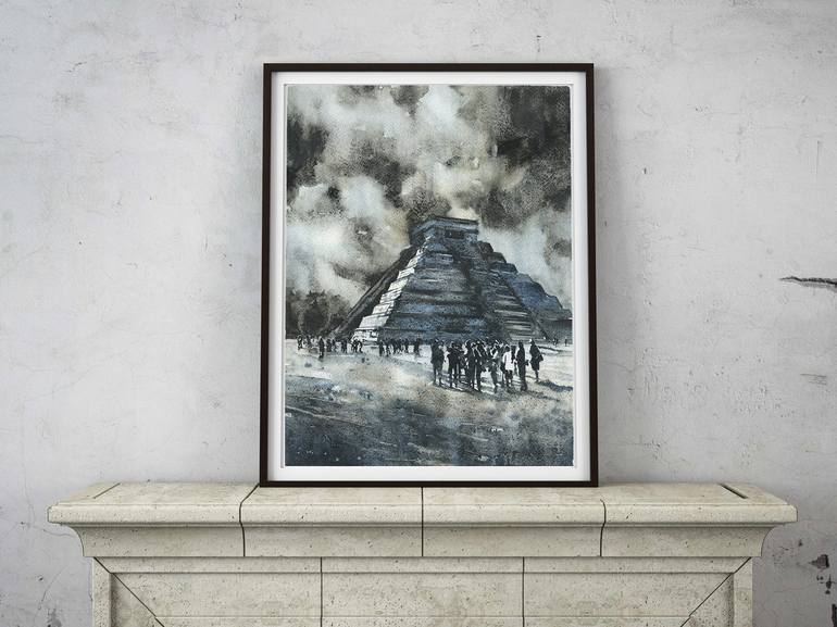 Original Architecture Painting by Ryan Fox AWS