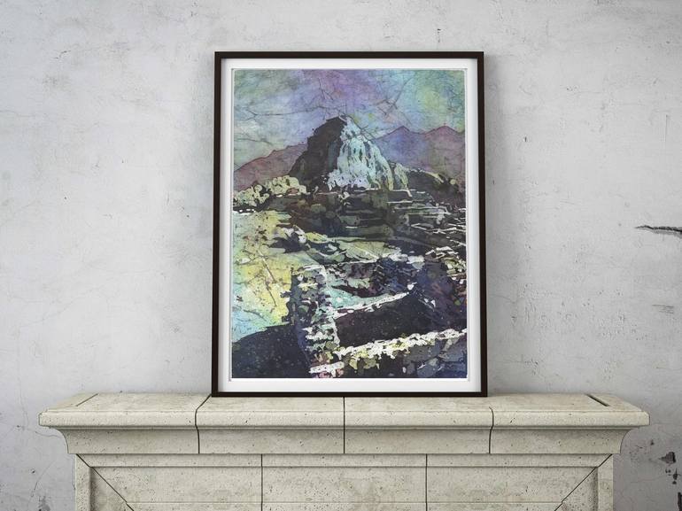 Original Documentary Travel Painting by Ryan Fox Aws