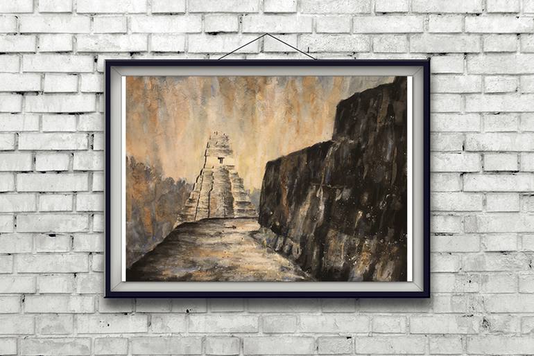 Original Documentary Architecture Painting by Ryan Fox Aws Nws Twsa