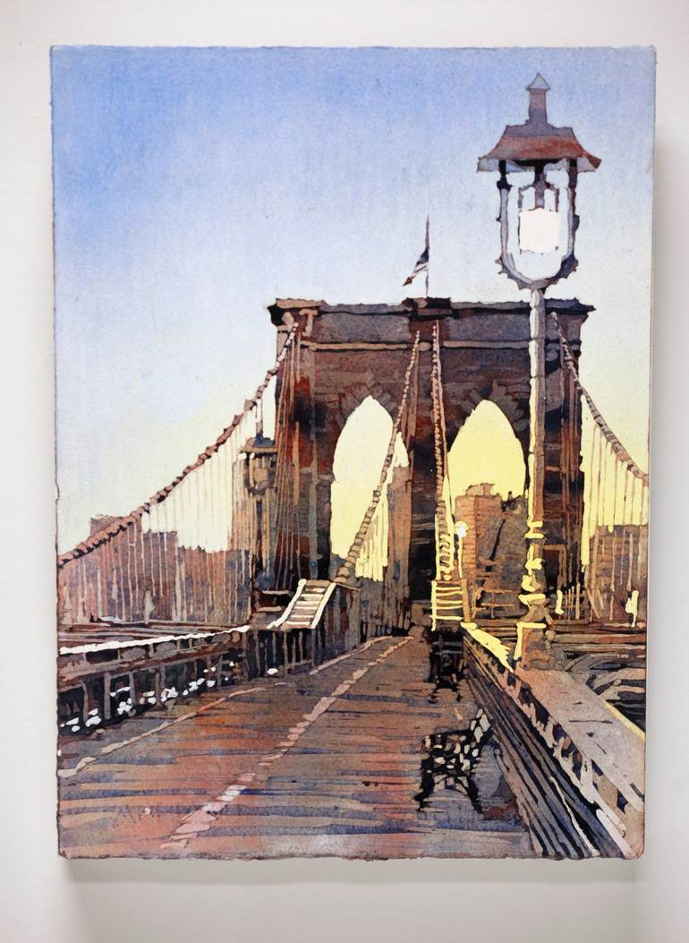 Original Documentary Travel Painting by Ryan Fox Aws Nws Twsa