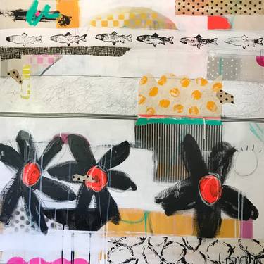 Original Abstract Patterns Collage by Marlene London