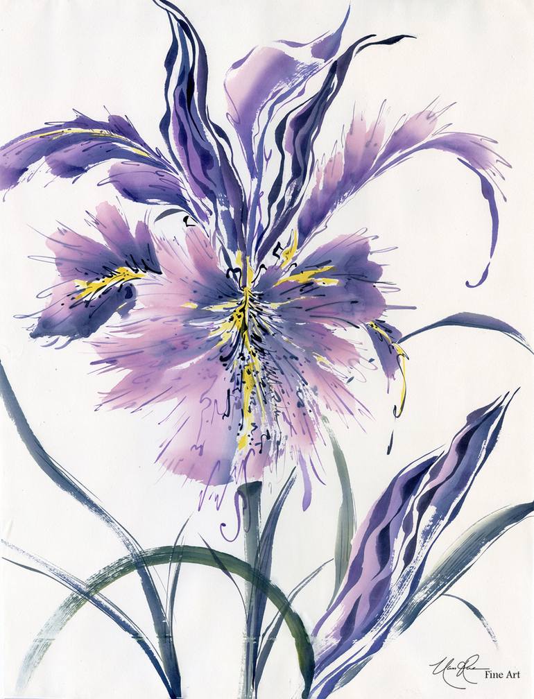 Designing Iris Painting by Nan Rae | Saatchi Art