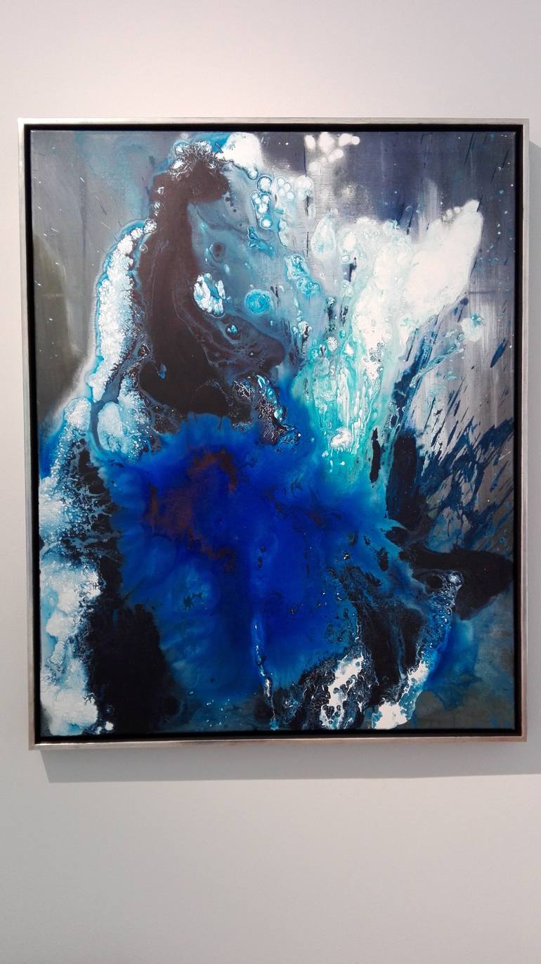 Original Abstract Expressionism Abstract Painting by Kathleen Knauer