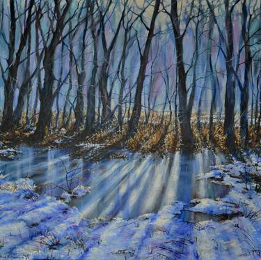 Original Surrealism Nature Painting by Anna Kutishcheva