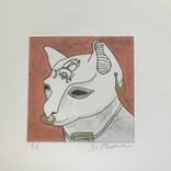 Gods cat in red - Limited Edition 1 of 5 by goeltinger miura sachiko