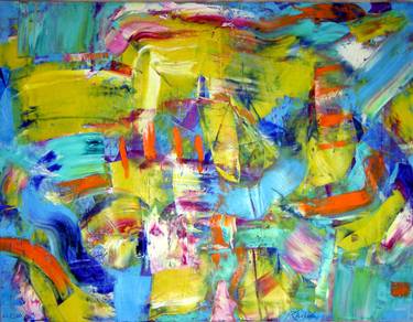 Original Abstract Expressionism Abstract Paintings by Theo Radic