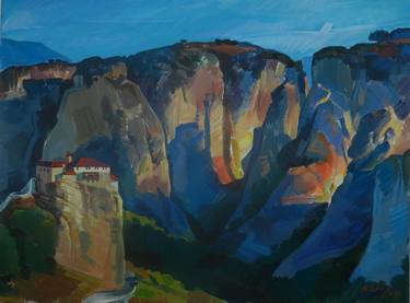 Print of Expressionism Landscape Paintings by Artan Kola