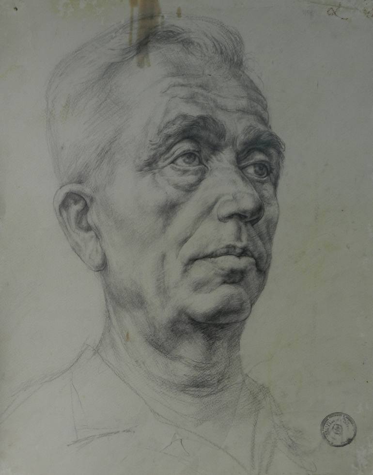 Original Figurative Portrait Drawing by Artan Kola