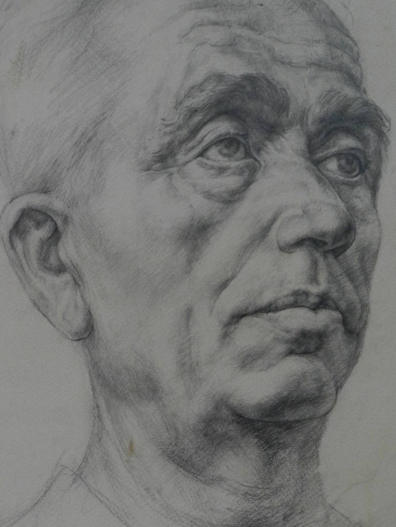 Original Portrait Drawing by Artan Kola