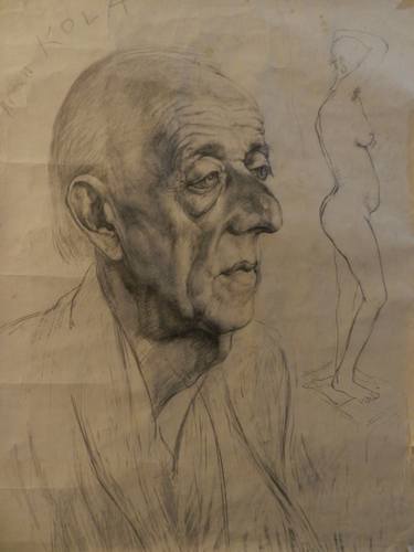 Print of Portrait Drawings by Artan Kola