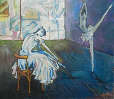 Original Abstract Expressionism Women Paintings by Artan Kola