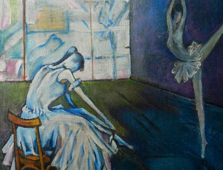 Original Abstract Expressionism Women Painting by Artan Kola