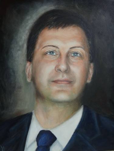 Original Portrait Painting by Marina Romari