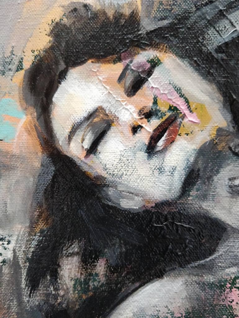 Original Expressionism Love Painting by Aleksandra Kuzmanovic Montresor
