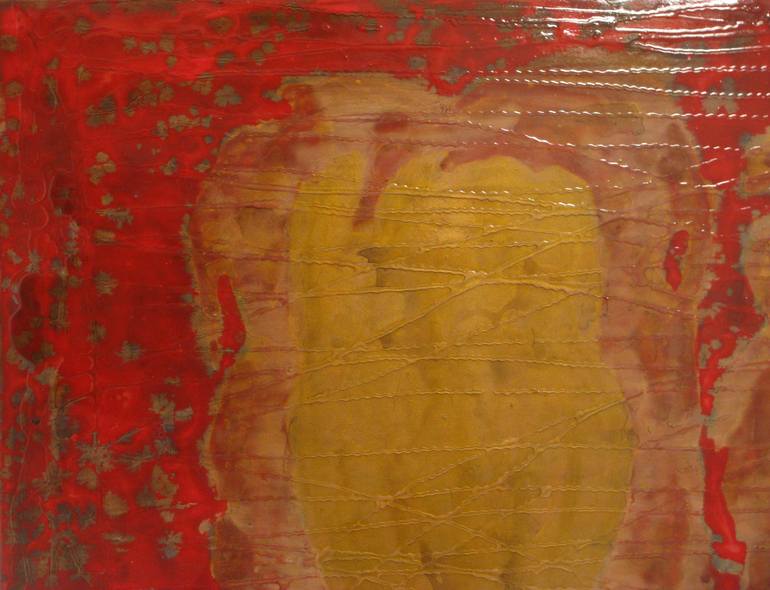 Original Art Deco Abstract Painting by Roman Bordos Bro