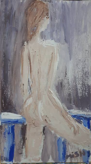 Print of Minimalism Nude Paintings by Mikhail MiSH Yevdakov