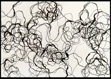 Original Abstract Expressionism Abstract Drawings by Luciana Palazzolo