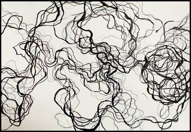 Original Abstract Expressionism Abstract Drawings by Luciana Palazzolo