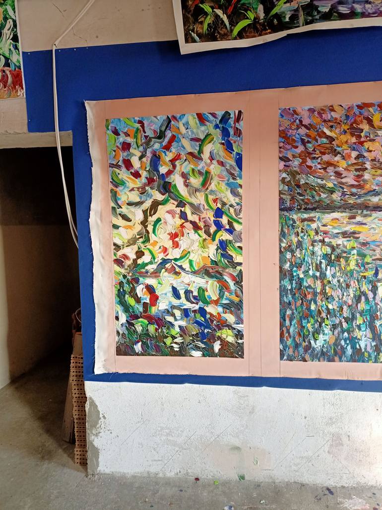 Original Impressionism Abstract Painting by Antonino Puliafico