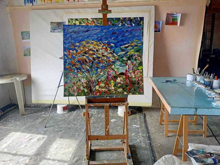 Original Abstract Painting by Antonino Puliafico