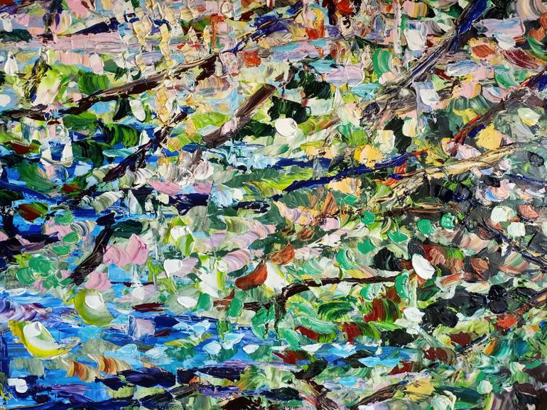 Original Impressionism Abstract Painting by Antonino Puliafico