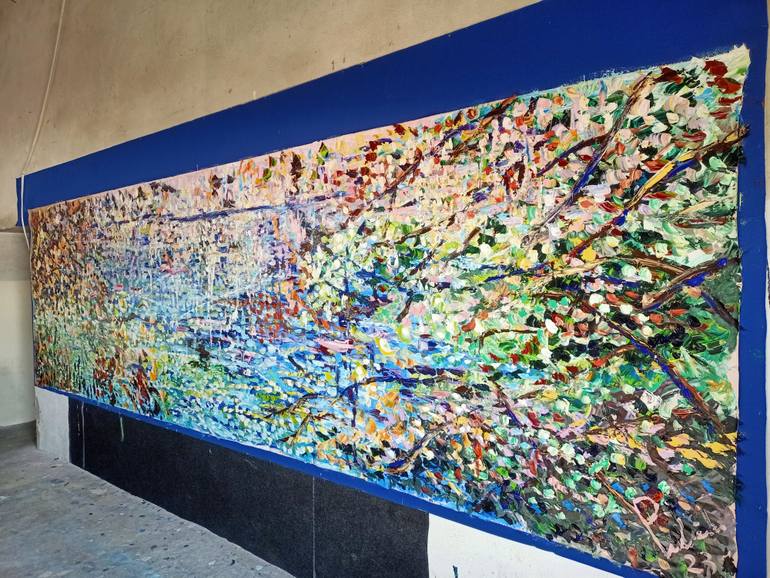 Original Impressionism Abstract Painting by Antonino Puliafico