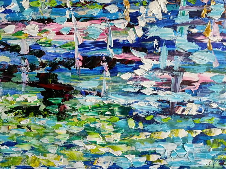 Original Impressionism Abstract Painting by Antonino Puliafico