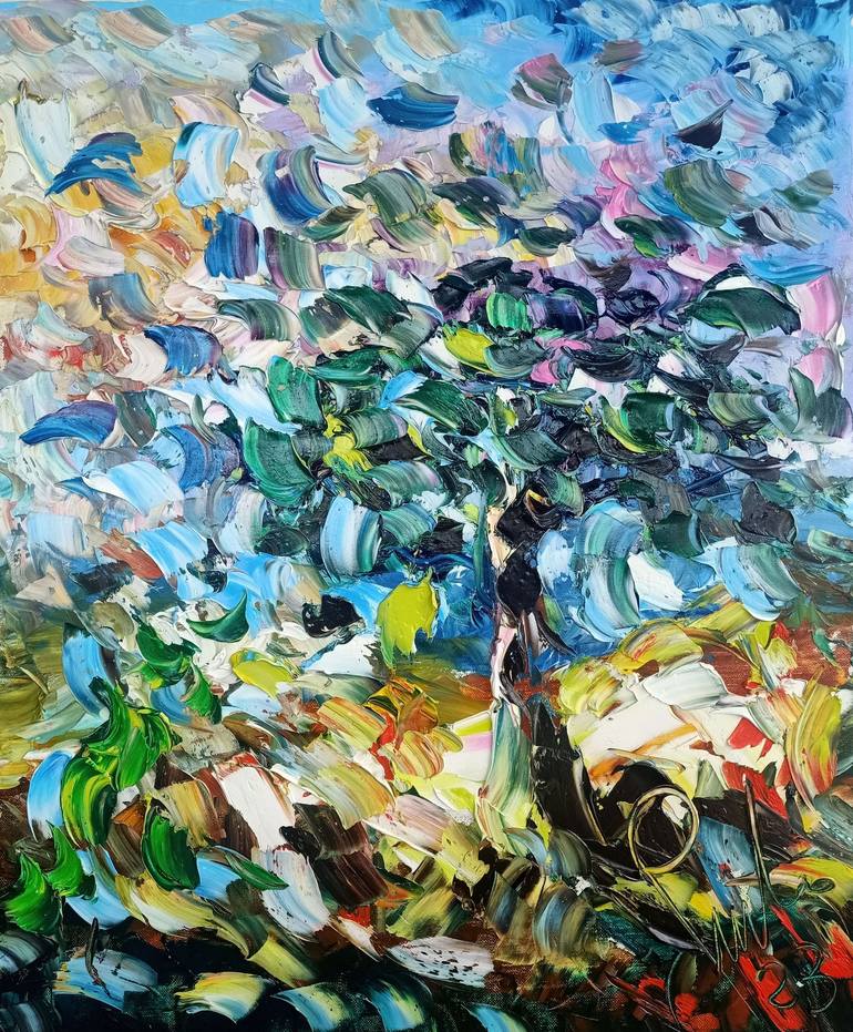Print of Impressionism Abstract Paintings by Antonino Puliafico