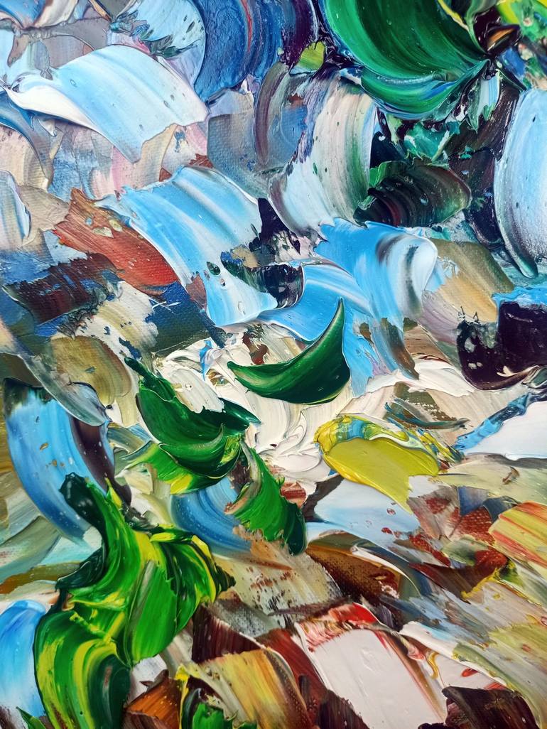 Original Impressionism Abstract Painting by Antonino Puliafico