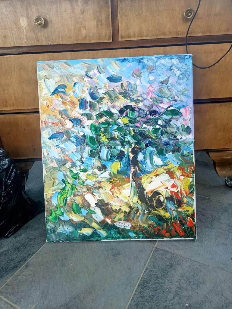 Original Impressionism Abstract Painting by Antonino Puliafico