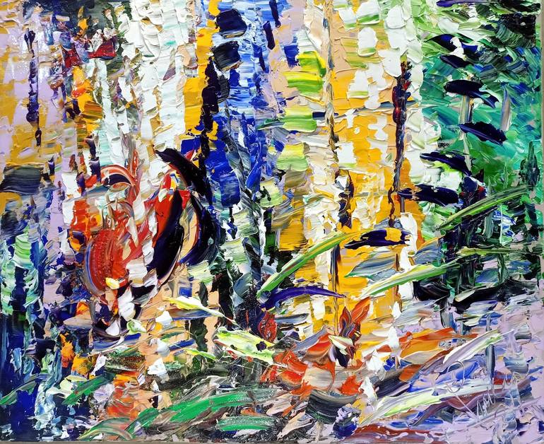 Original Impressionism Abstract Paintings by Antonino Puliafico