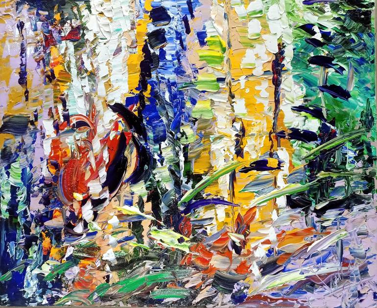 Original Impressionism Abstract Painting by antonino Puliafico