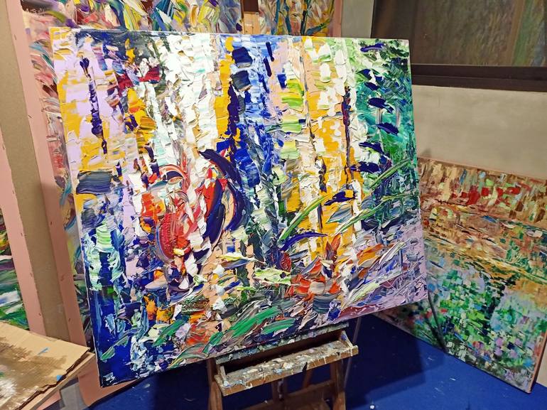 Original Impressionism Abstract Painting by antonino Puliafico