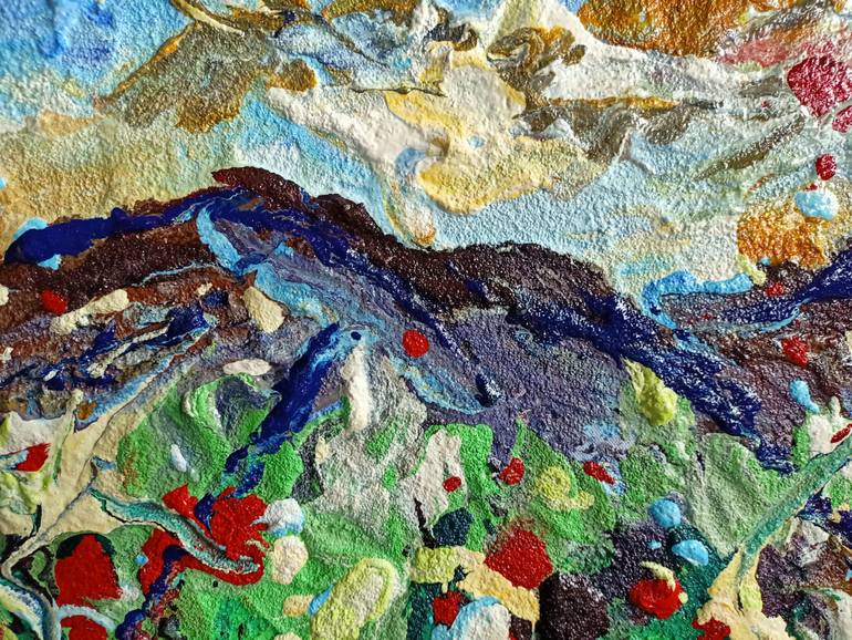 Original Abstract Boat Painting by Antonino Puliafico