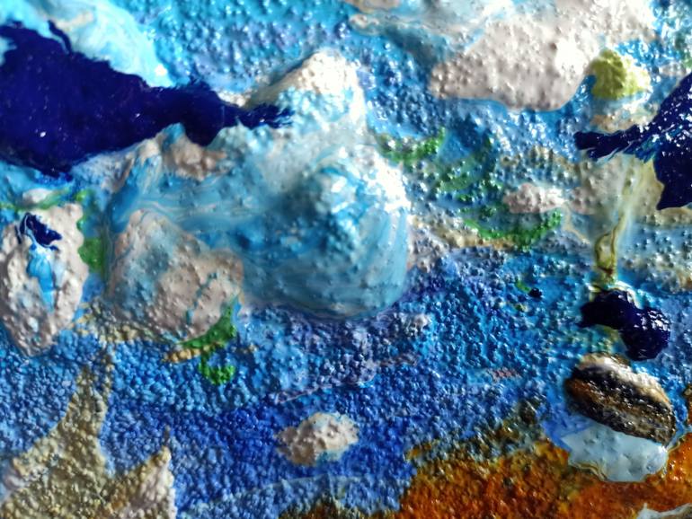 Original Abstract Boat Painting by Antonino Puliafico
