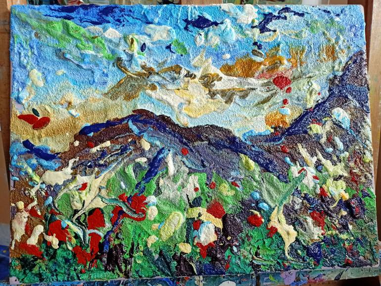 Original Abstract Boat Painting by Antonino Puliafico