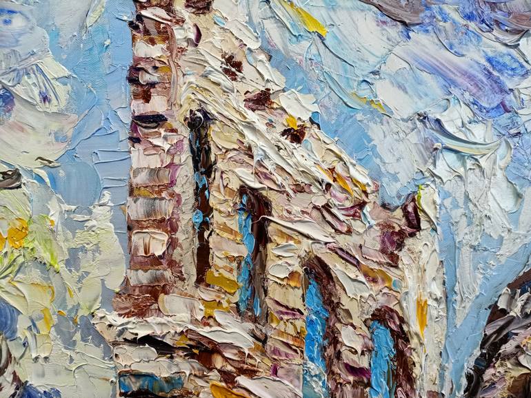 Original Abstract Architecture Painting by Antonino Puliafico
