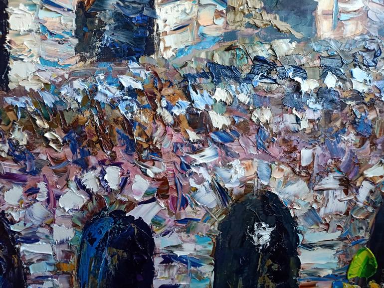 Original Abstract Architecture Painting by Antonino Puliafico