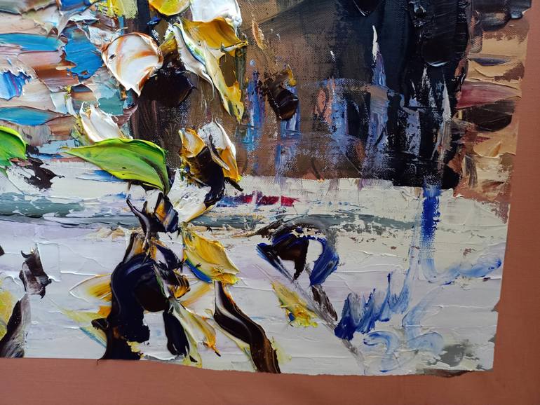 Original Abstract Architecture Painting by Antonino Puliafico