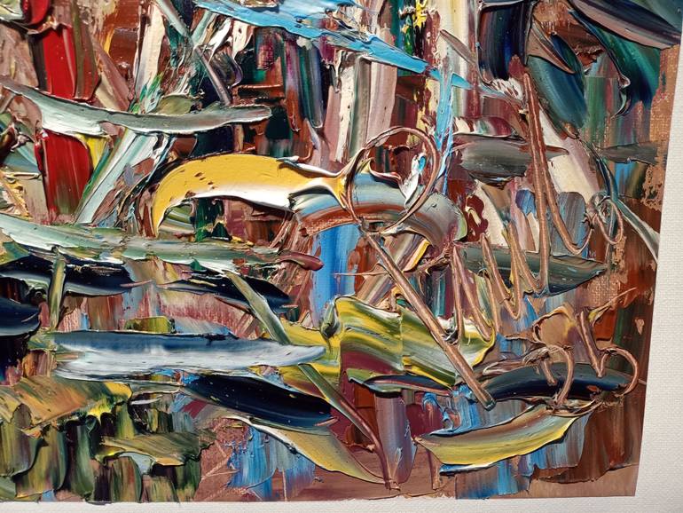 Original Abstract Architecture Painting by Antonino Puliafico