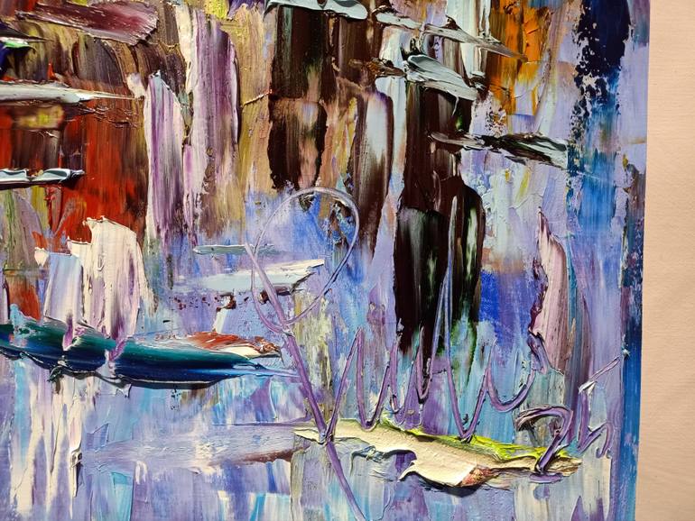 Original Abstract Architecture Painting by Antonino Puliafico