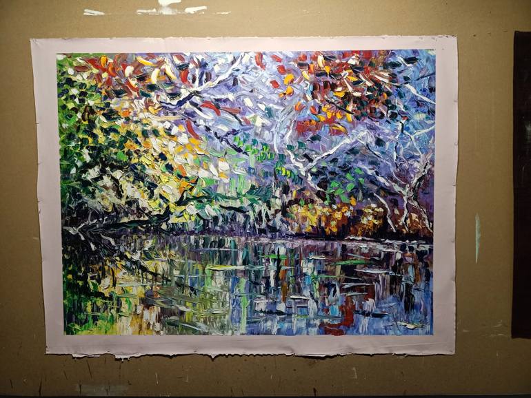 Original Abstract Architecture Painting by Antonino Puliafico