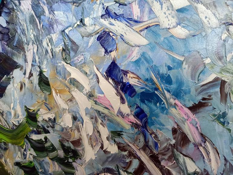 Original Abstract Architecture Painting by Antonino Puliafico