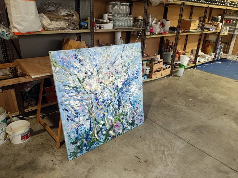 Original Abstract Architecture Painting by Antonino Puliafico