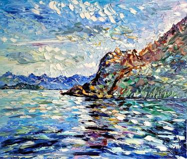 Original Abstract Architecture Painting by Antonino Puliafico