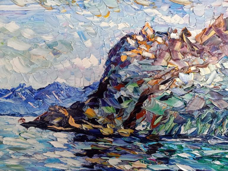 Original Abstract Architecture Painting by Antonino Puliafico