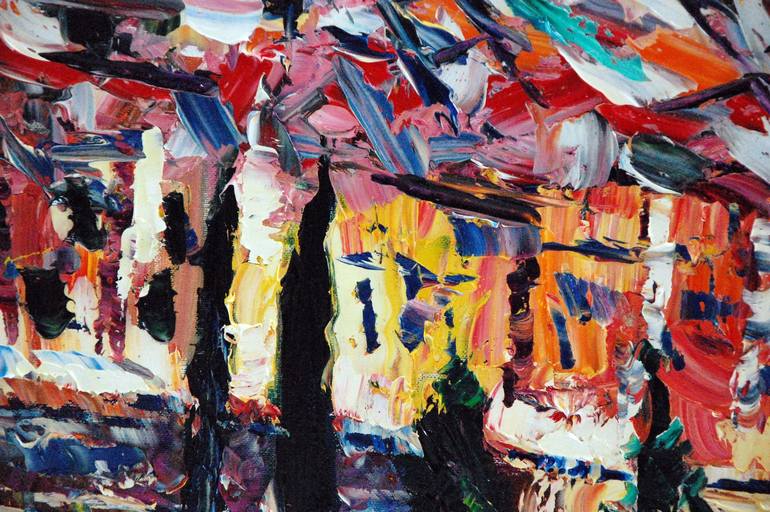 Original Abstract Expressionism Architecture Painting by antonino Puliafico
